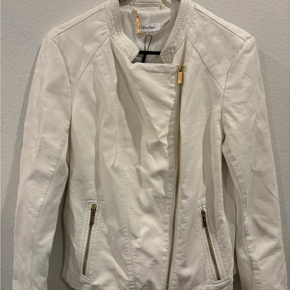 Calvin Klein Women's White Jacket